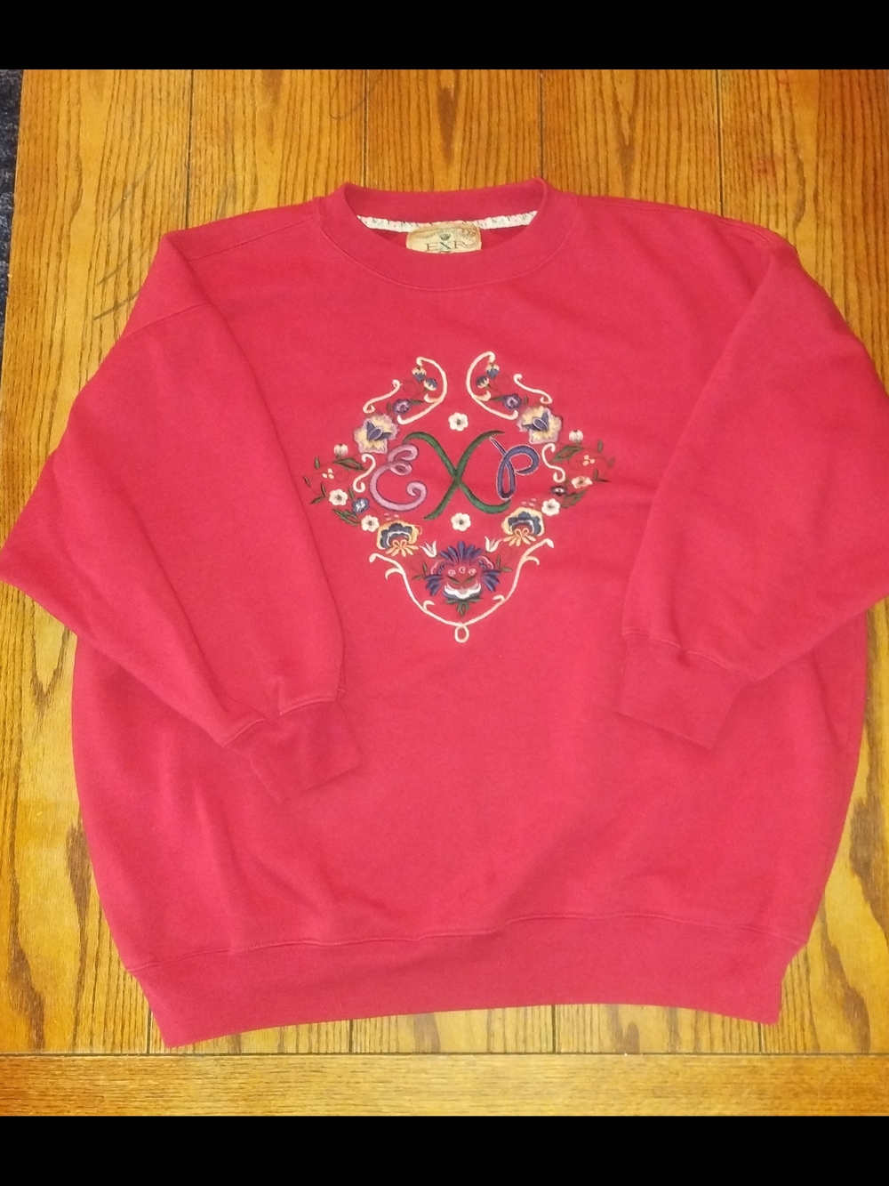 Vintage Jeans By Express Embroidered Sweatshirt